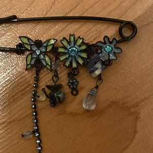 Butterfly and Flower Pin